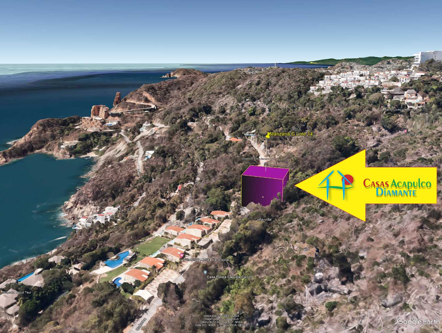 Terreno Brisas del Marqués Manzana G Lote 14 - Ubicación satelital y entorno 2